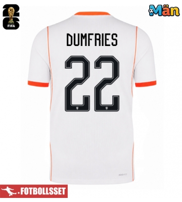 Nederländerna Denzel Dumfries #22 Bortatröja VM 2026 Kortärmad